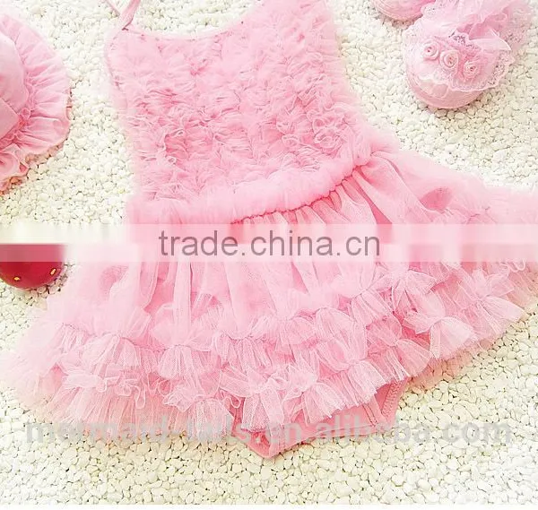 Little Girls Princess Lace Layer Swimsuit TuTu Dress One-Pieces Swimwear photo-6