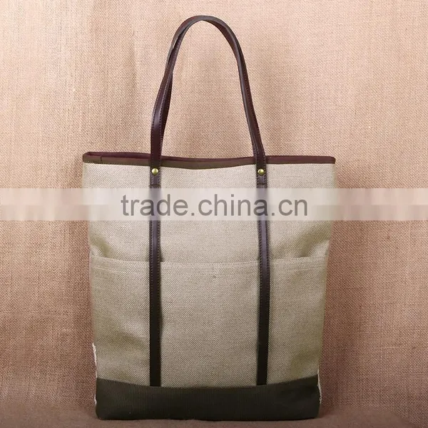 New Fashion Vintage Lace Bag for Women Monogrammed Canvas Bag photo-3