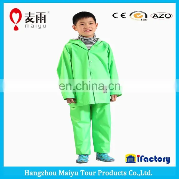 rainproof rainproof polyester kids rain suit