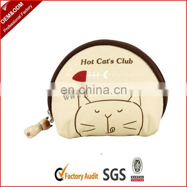 Cute Zip Round Coin Purse for Girls