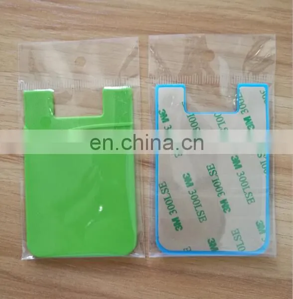 Custom Logo Mobile Phone Card Holder Adhesive Cell Phone Credit Silicone Card Holder For Phones photo-2