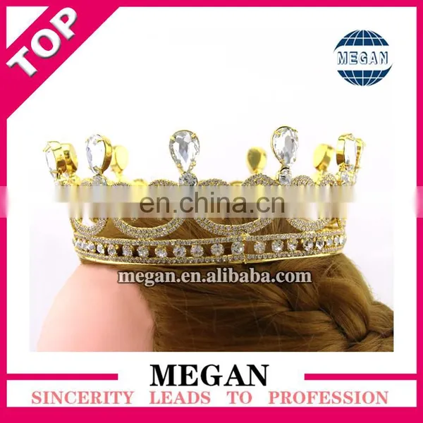 High Quality Rhinestone Crown Wedding Cake Topper Wedding Crown photo-4