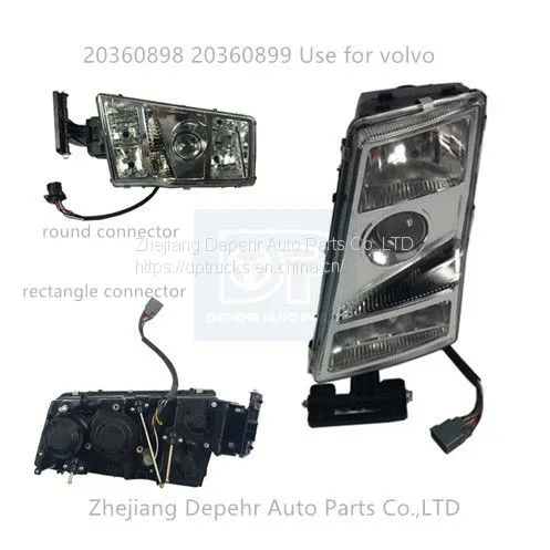 Zhejiang Depehr Heavy Duty European Truck Body Parts Head Light Volvo Fh FM Truck Headlamp 20360899 20360898 photo-2