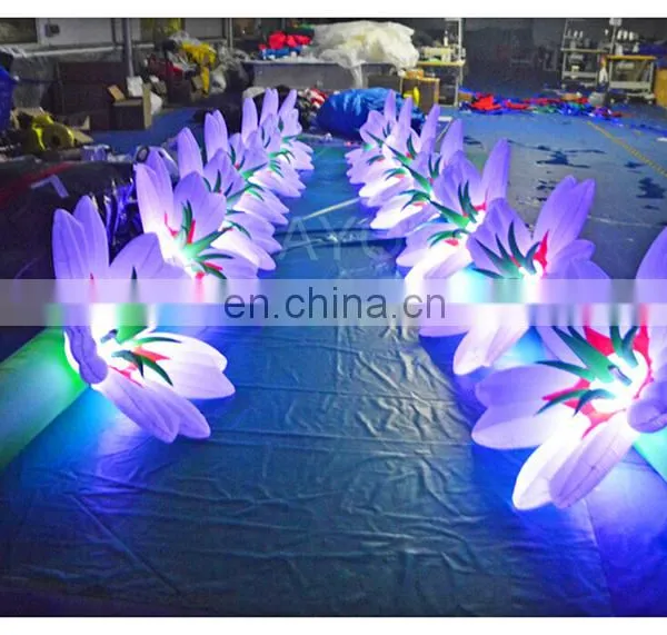 Colorful LED Inflatable Flower ,Inflatable Flower Chain,Inflatable Flower Rope For Wedding And Party Event photo-6