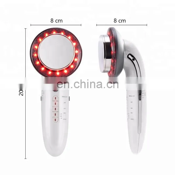 Portable 6 In 1 EMS Ultrasonic Cavitation LED Galvanic Ion Facial Body Beauty Machine Tens Acupuncture Therapy photo-5
