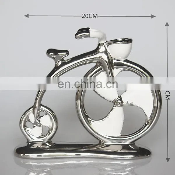 Modern Creative Design Crafts Exquisite Bicycle Shape Ceramic Office Home Living Room Decoration Ornaments photo-6