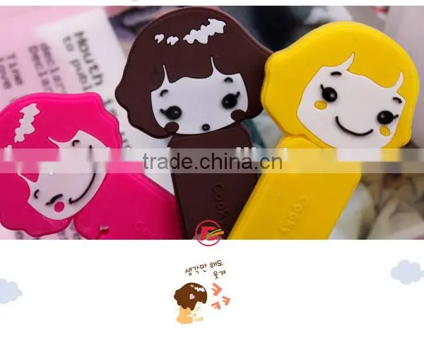 Hottest Little Girl Silicone Earphone Winder Lines Cable Winder photo-3