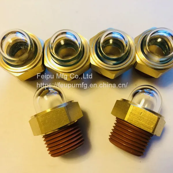 NPT MALE THREAD BRASS DOME OIL SIGHT GLASS photo-3