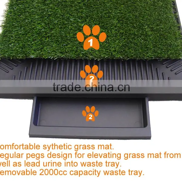 (1001) Pet Park Deluxe 3-piece Dog Relief System Sythetic Grass Pet Potty photo-3