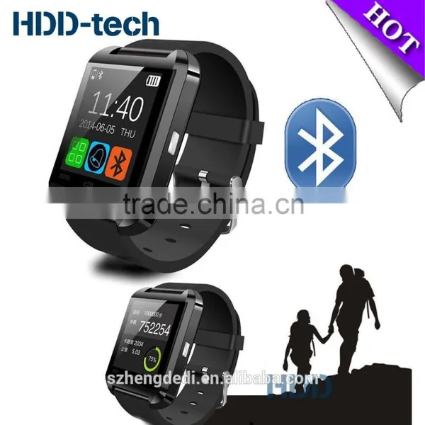 2015 Hot Selling Touch Screen Smart Watch Phone U8 Android Smart Watch Factory With Good Quality photo-5