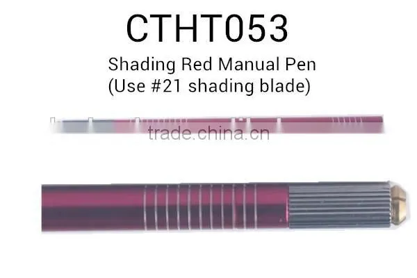 Permanent Makeup Microblading Use #21 Round Shading Blade Eyebrow Tattoo Shadow Manual Pen photo-2