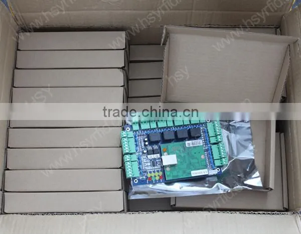 Security Office Building TCP/IP Network Handle 4 Doors Reades Buttons Door Access Control Panel With Friendly Software photo-3