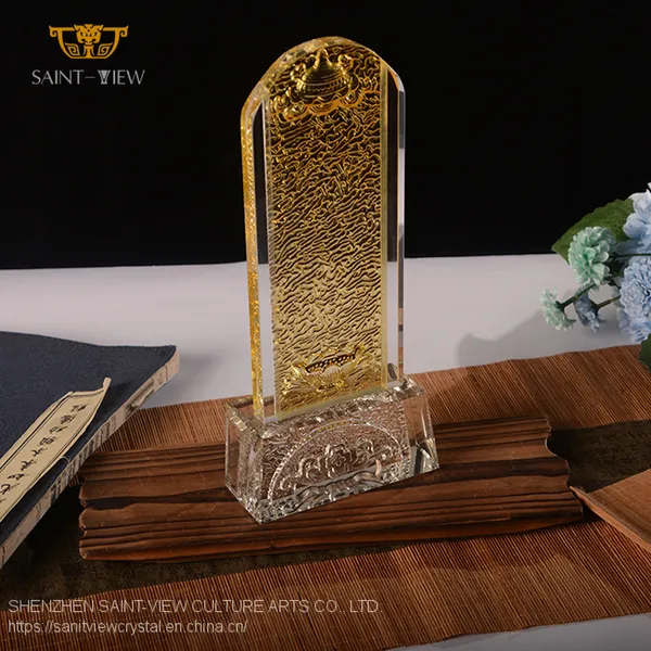 No Oxidation Customization Crystal Glass Engrave Name Consecrate Deities Ancestor Memorial Tablet photo-2