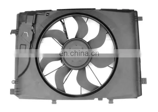 High Quality 12V Fan Car Auto Cooling Fan Blower Radiator Fan Shroud With Holding Frame OEM 246 500 0093 2465000064 photo-2
