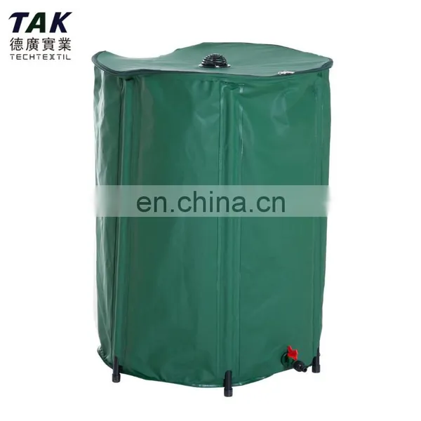 750L Foldable Pop up Rain Barrel Stand up Flexible Water Tank Rain Storage Collapsible Reservoir Water Tank With Diverter