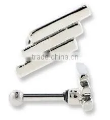 3BAR 316L Surgical Steel Tragus Piercing Barbell Earring Body Jewelry