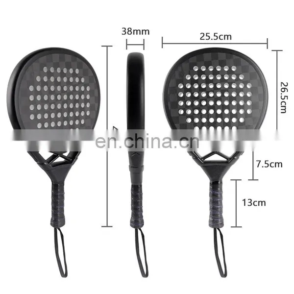 OEM EVA Paddle Racket High Quality Carbon Smooth Surface 3k Carbon Padel Racket photo-2