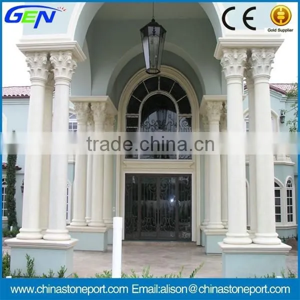 Natural White Marble Stone Roman Pillar photo-2