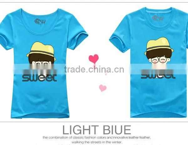 2015 OEM Cute Couple Shirt Design / Dri Fit Shirts Wholesale / Chinese Clothing Manufacturers photo-2