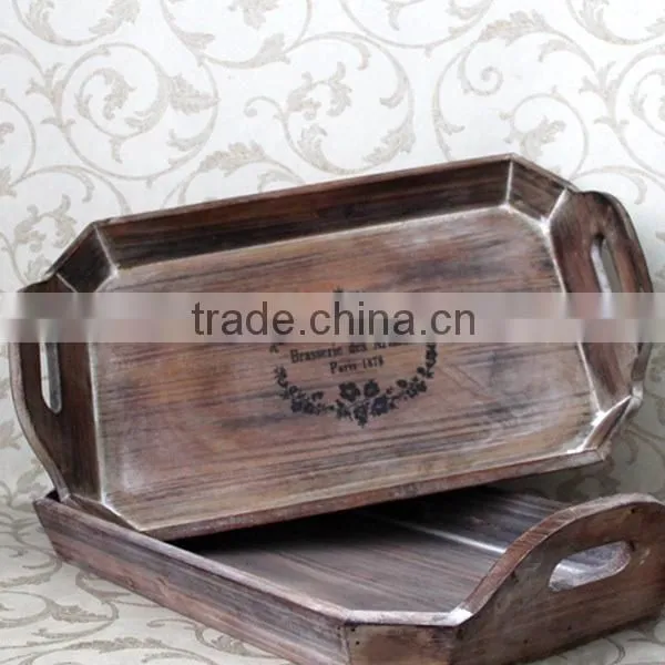 2016 China Supplier Fashionable Egg Tray Serving Tray Wooden Tray