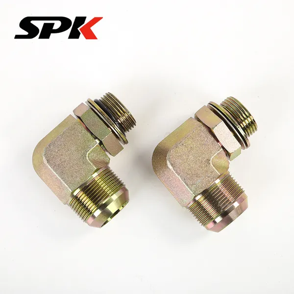 American Standard Adjustable Swivel 90° Elbow, Hydraulic Oil Tube Transition Elbow, Hydraulic Pressure Gauge Fitting (Model 1JG9) photo-5