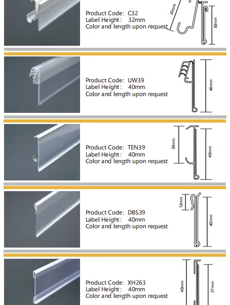 Supermarket Shelf Channel Price Holder Shelf Talker Sign Data Strip photo-4
