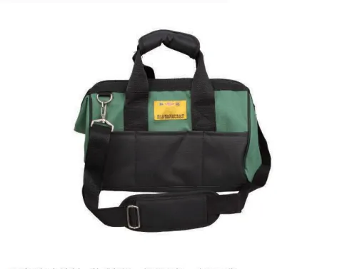 13/16 Inch Canvas Tool Bag With Steel Frame, Multi-Pocket Tool Organizer