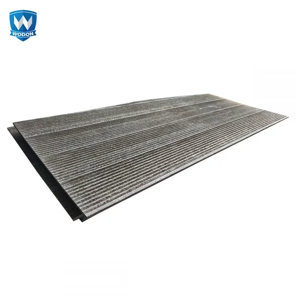 Open‑Arc Hardfacing Composite Steel Plate Pre‑Drilled Holes Chute Transfer Point Wear Protection Liner photo-3