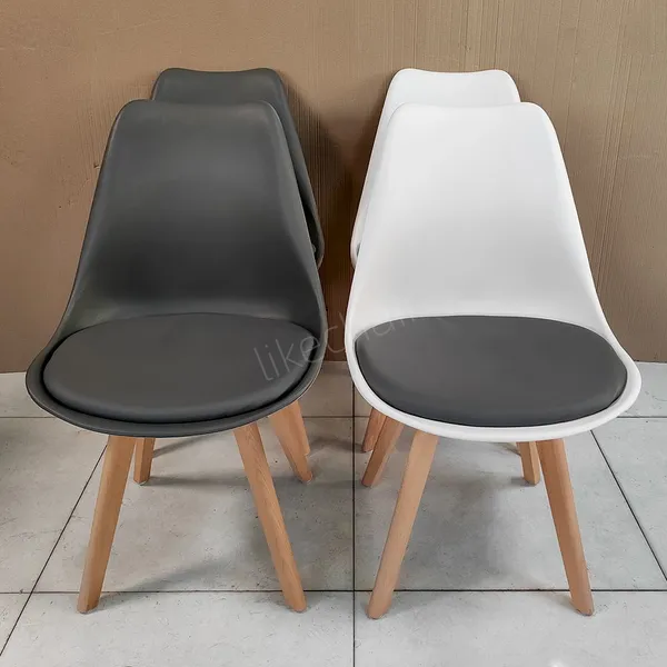Cheap Design Tulip Modern Classic Scandinavian Plastic Chair pp Plastic Dining Chair Restaurant Nordic Chair Dining Solid Wood