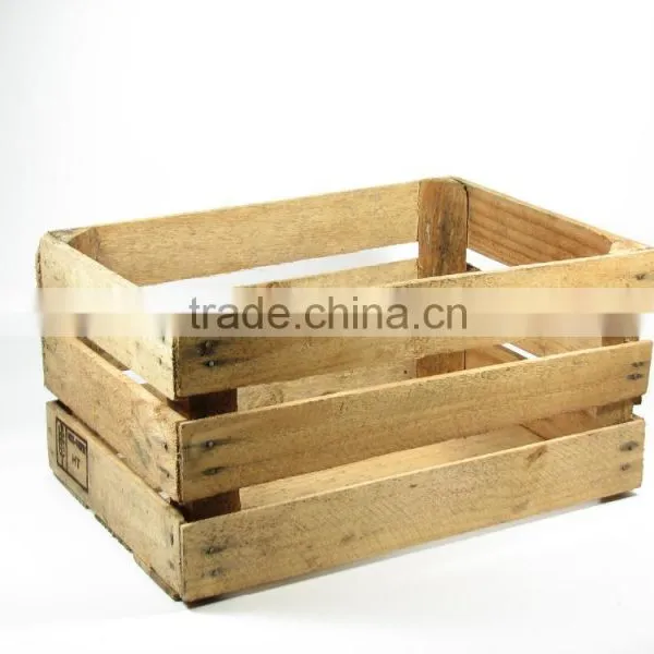 Vintage Chic Wooden Storage Crate Vegetable Fruit Box Country Kitchen photo-4