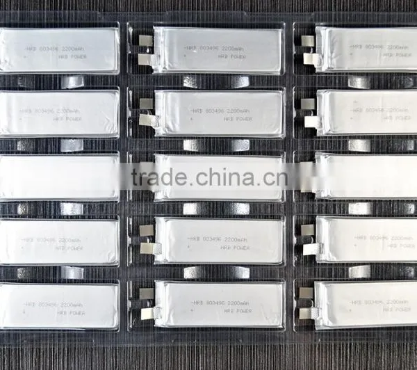 HRB High Capacity 3.7V 2200mah Lithium Polymer Battery Cell photo-2