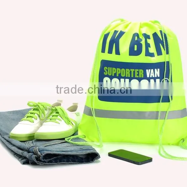 Hot Sell 2015 New Products School Boys Custom Gym Drawstring Bag photo-2