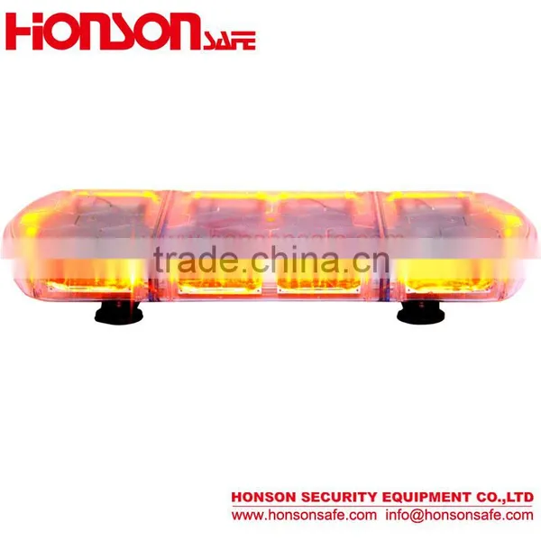 LED PC Dome and Alumimun Base Magnetic Installation High Power LED Warning Vehicle Mini Lightbar HSM424 photo-4