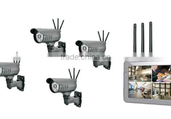 Wireless CCTV Camera Security System With 7" LCD Monitor. WIFI DVR