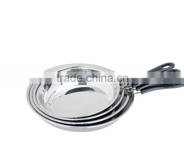Korean Kitchen Tool Set Wok Round Frying Pan /saucepan Set With Long Bakelite Handles photo-3