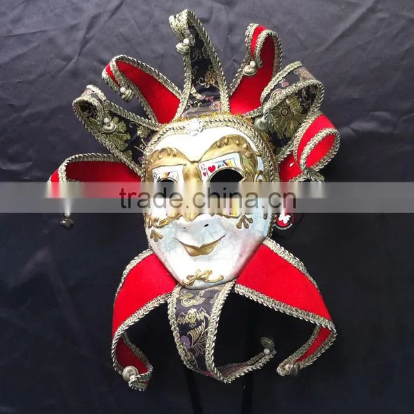 Wholesale Halloween Party Masquerade Venice Handmake Colored Drawing Plastic Mask photo-6