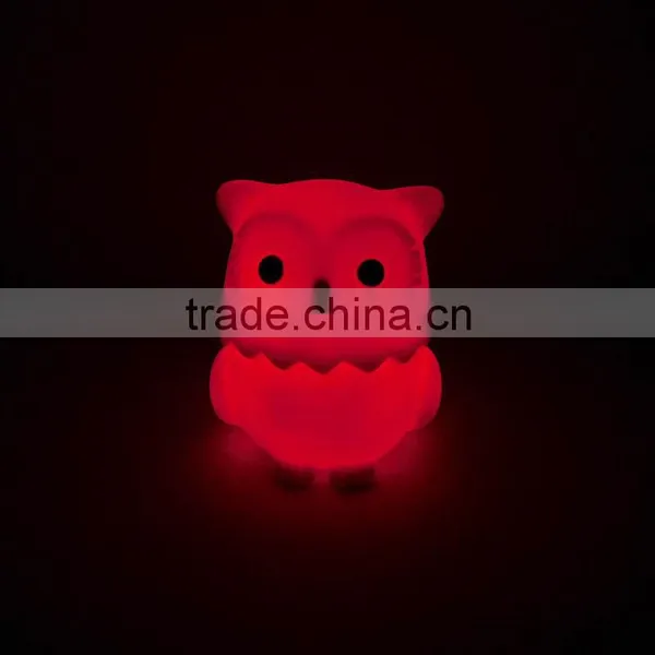Small Size New Design Vynil Owl Anime Figure Led Light Toys photo-4