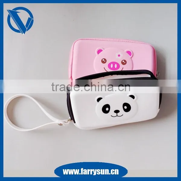 2015 Factory Direct Girl's Silicone Zipper Coin Holder Pouch in China photo-4
