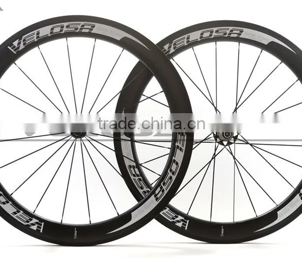Velosa Logo Carbon Bicycle Wheels With Bitex R51 Hub 700C Chinese Carbon Road Wheelset 60mm 25mm Wide photo-2
