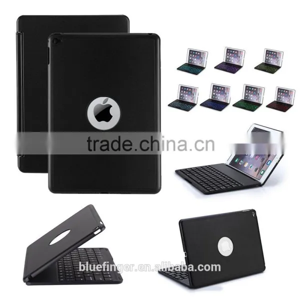 Best Seller Backlit Aluminium Alloy Bluetooth Keyboard Case for 9" Android Tablet With Smart Cover photo-5