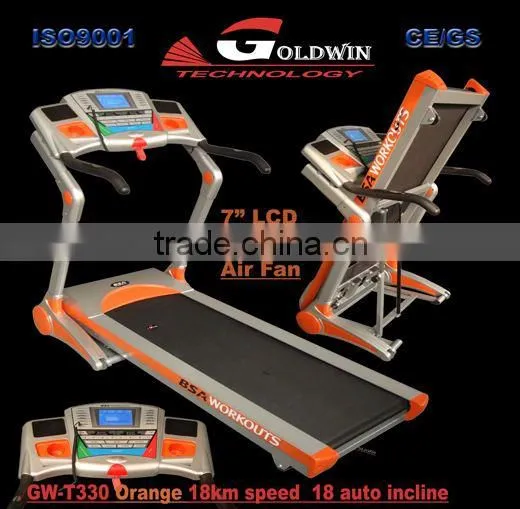 Motorized Treadmill With 7" LCD