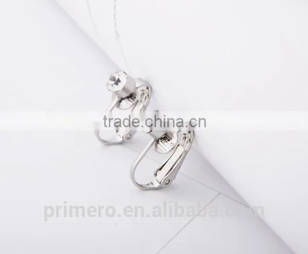 18K Gold/Silver Plate Clip On Pierced Earring Top Part Converter photo-4