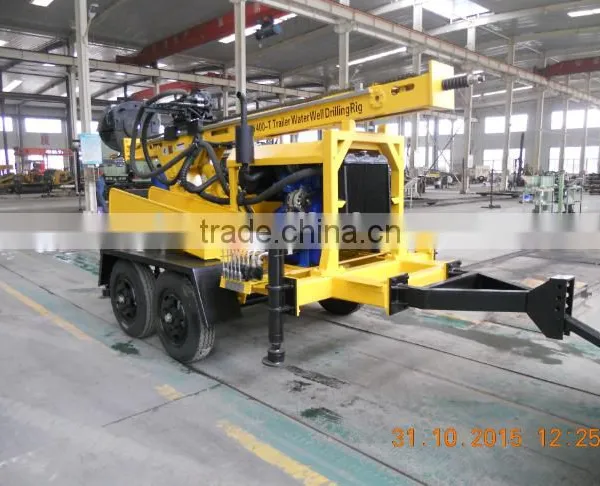 2016 Brand New Portable Trailer Mounted Water Well Drilling Rig