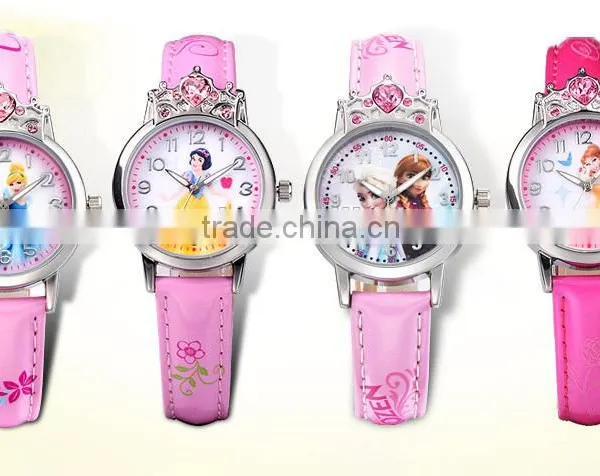 Pretty Cartoon Series Kids Watch Cheap Wholesale Fairy Tales Roles Watch for Children photo-3