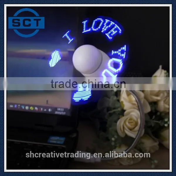 Programmable LED Message USB Mini Fan photo-4