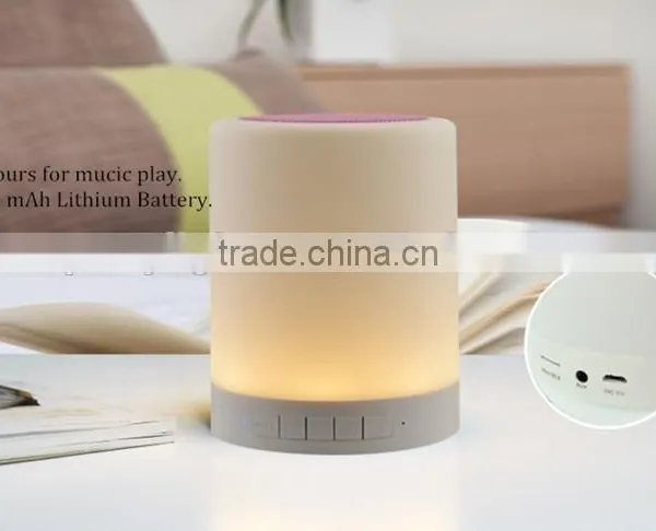 Portable Touch Sensor Smart Lamp Bluetooth Outdoor Speaker With Wireless Mic photo-5