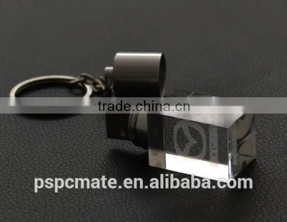 Transparent Glass Crystal Model Usb 2.0 Memory Stick Flash Pen Drive 8GB With Keychain photo-3