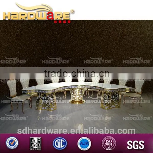 With Music Shaking Led Light Table / Half Moon Shape Round Table Have 8 -10 Seater photo-3