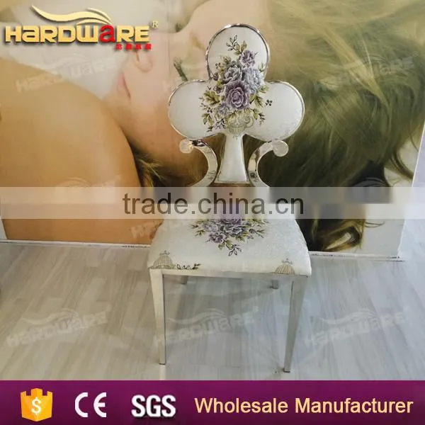 Hot Sale Factory Classical Flower Fabric Dining Chair photo-2