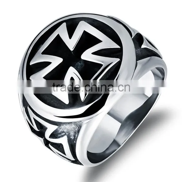 Wholesale Jewelry Stainless Steel 2016 Man Criss- Cross Ring photo-2